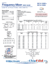 Datasheet MCA-35MH+ manufacturer Mini-Circuits